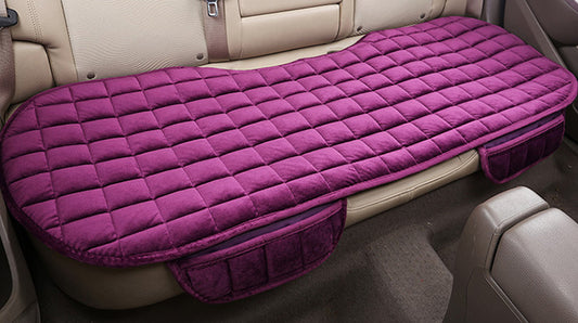 Winter car without backrest plush cushion