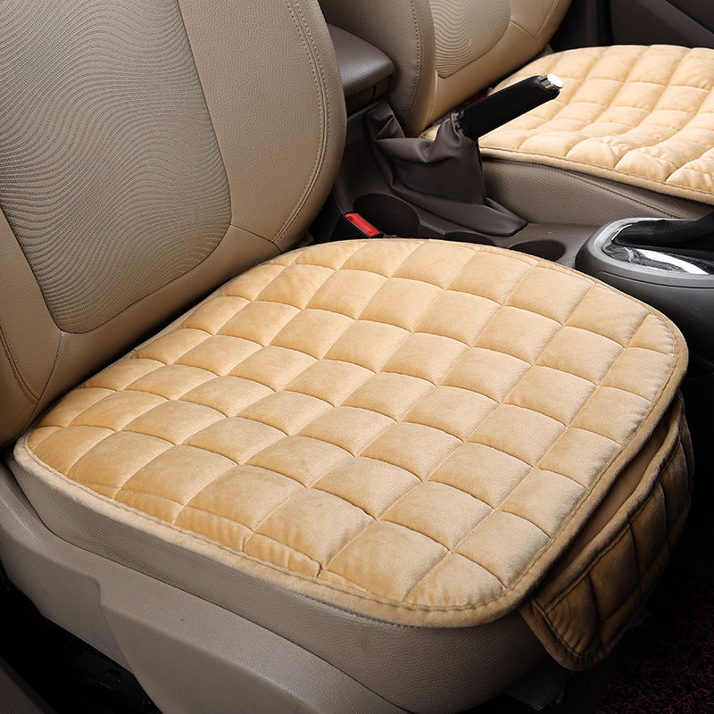 Winter car without backrest plush cushion