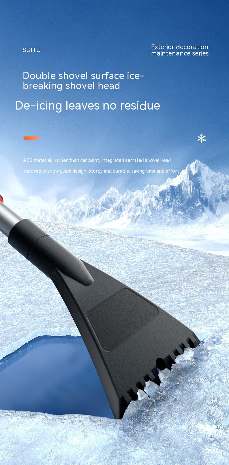 Car Winter Snow Shovel Multi-function Car Deicing Snow Sweeper