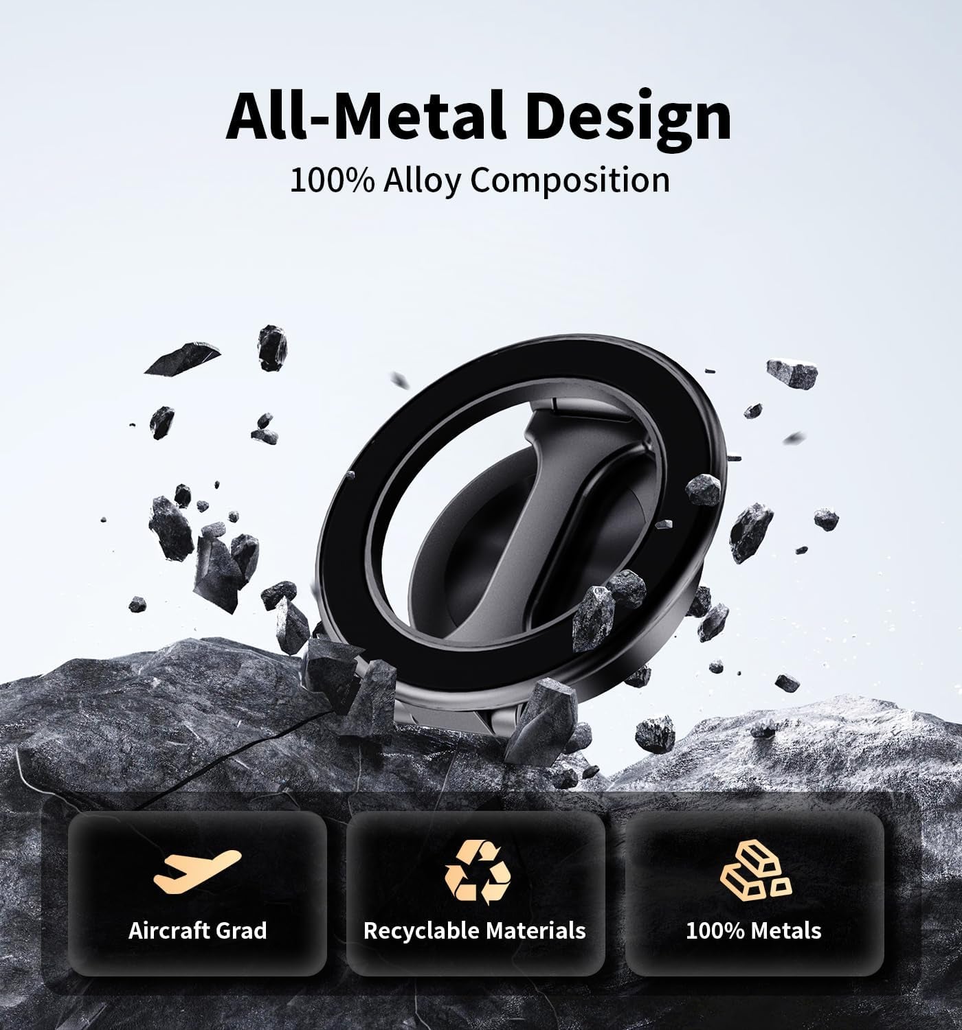 Magnetic Phone Holder for Car, Magnetic Car Phone Mount for Magsafe Car Mount Ultra Magnetic Car Phone Holder for All Cell Phones, Car Mount for Iphone Magnetic 16 15 14 13 Pro Max