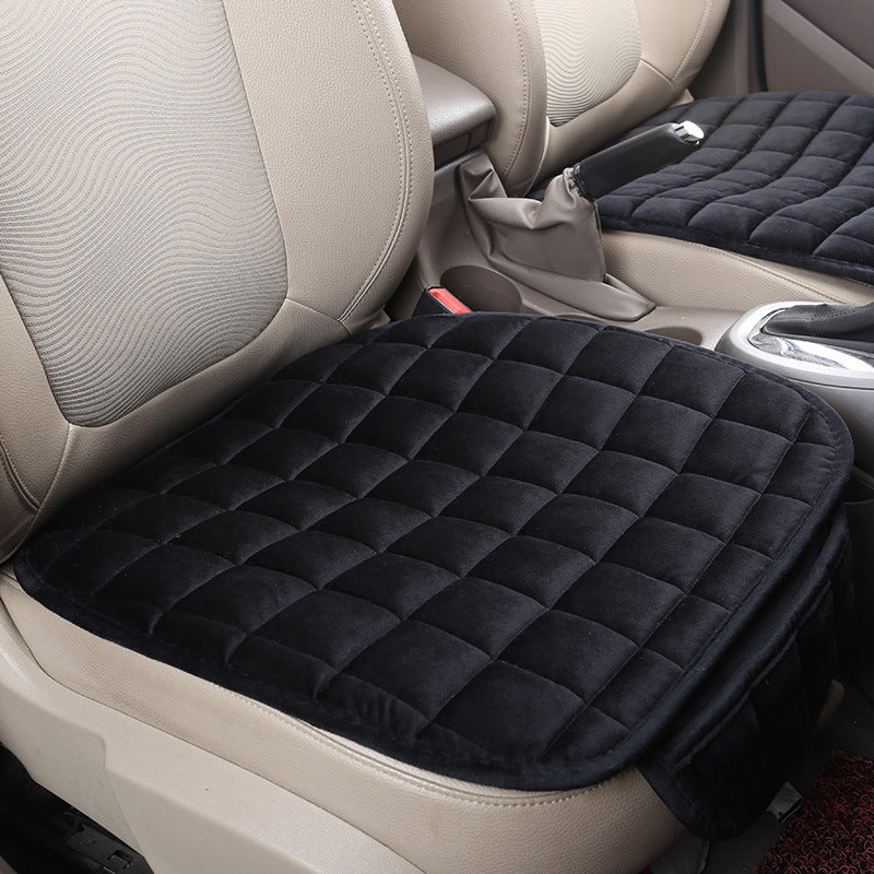 Winter car without backrest plush cushion