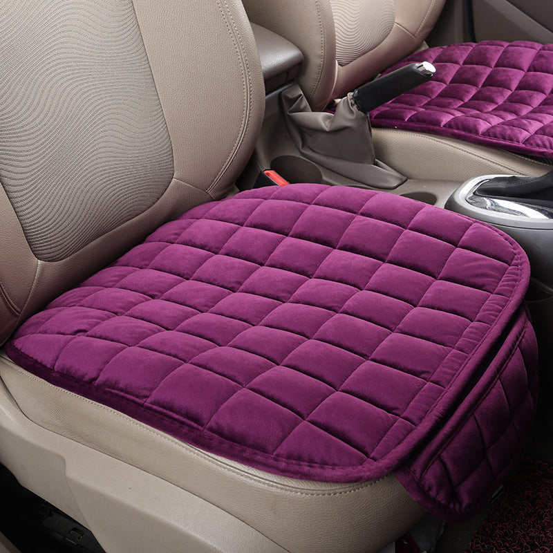 Winter car without backrest plush cushion