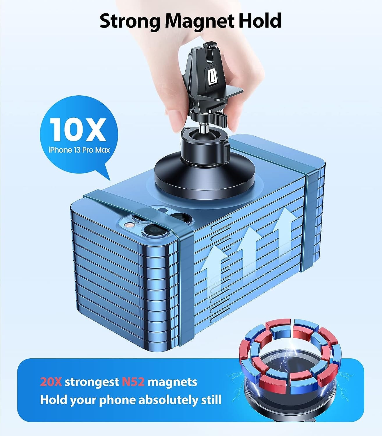 for Magsafe Car Mount [Upgraded Strongest Magnet Power] Magnetic Phone Holder for Car Vent 360 Adjustable Magnetic Car Phone Holder Mount for Iphone 17 Pro Max 16 15 14 13 12 plus Mini