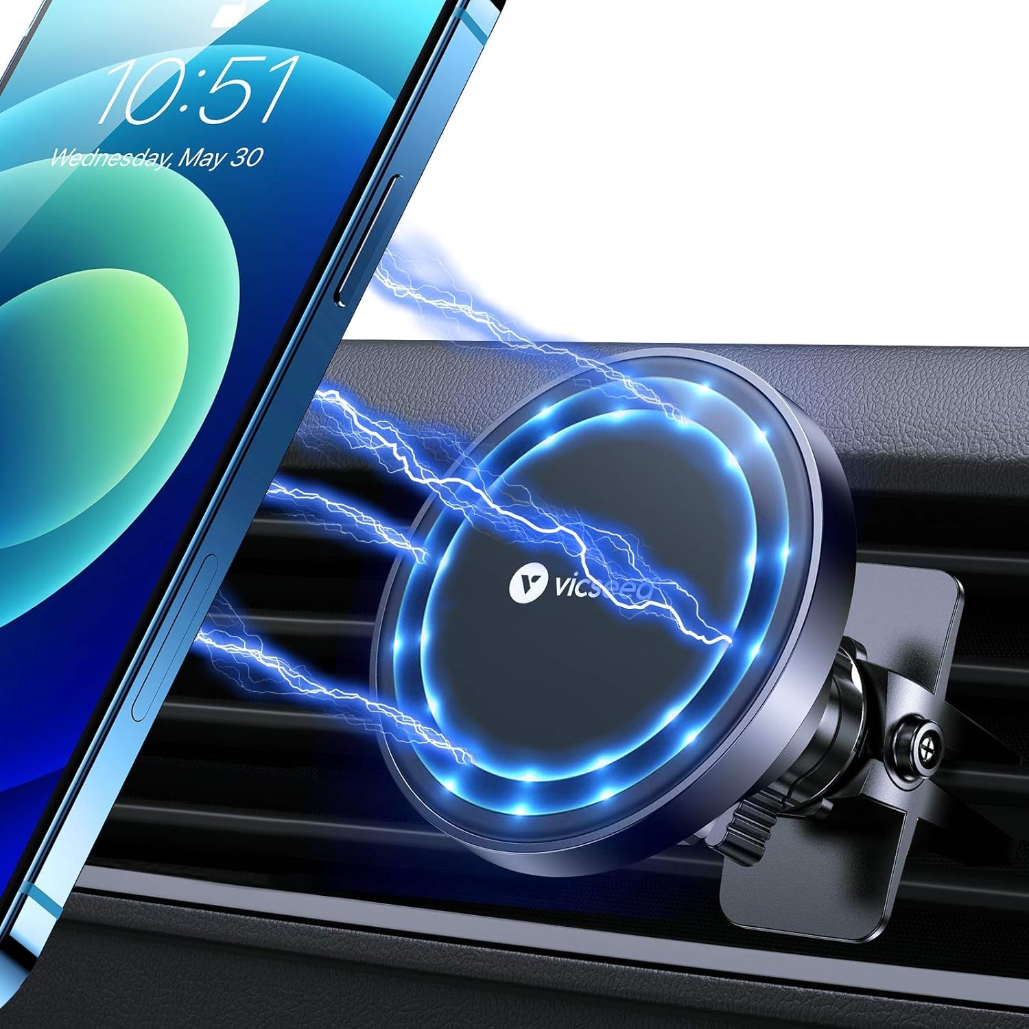 for Magsafe Car Mount [Upgraded Strongest Magnet Power] Magnetic Phone Holder for Car Vent 360 Adjustable Magnetic Car Phone Holder Mount for Iphone 17 Pro Max 16 15 14 13 12 plus Mini